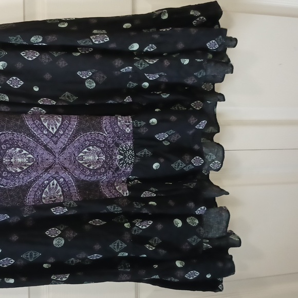 Intimately Free People boho pullover slip tank dress - SP - black/purple - Picture 3 of 8